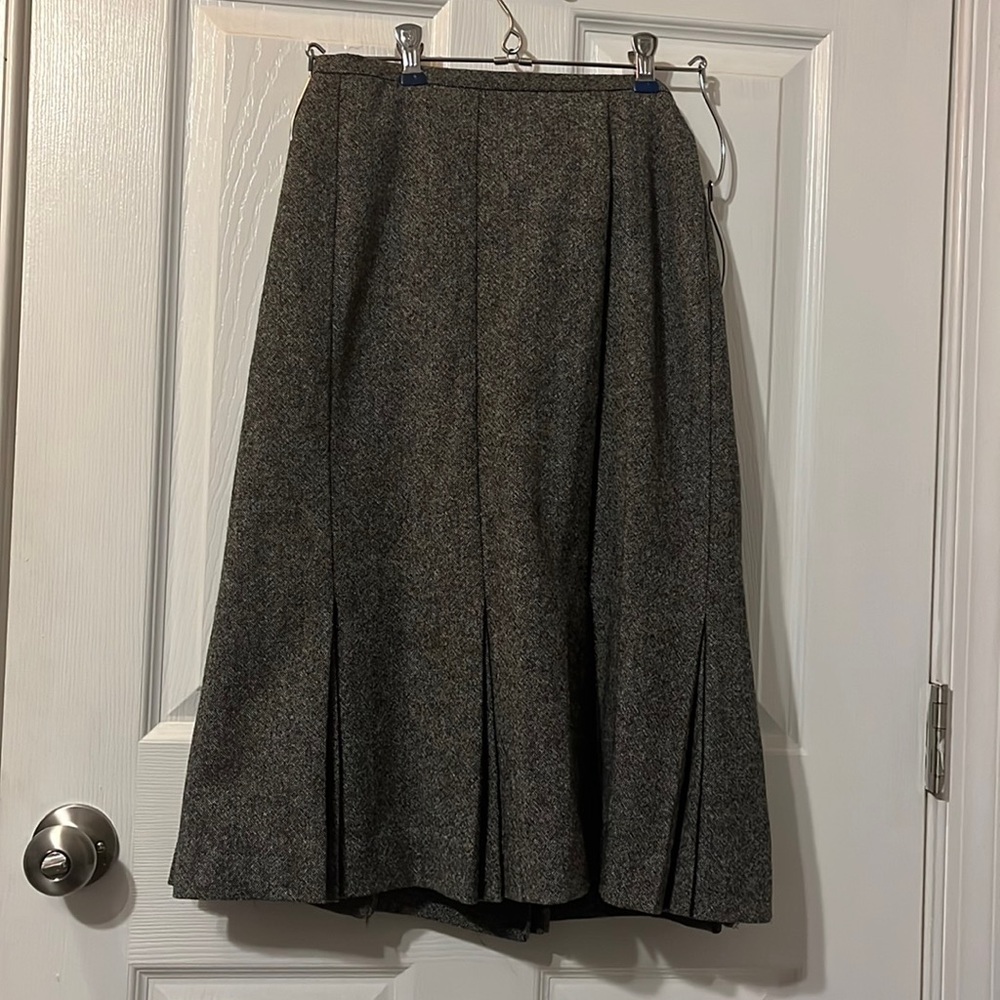 Grey Brooks Brothers wool skirt
